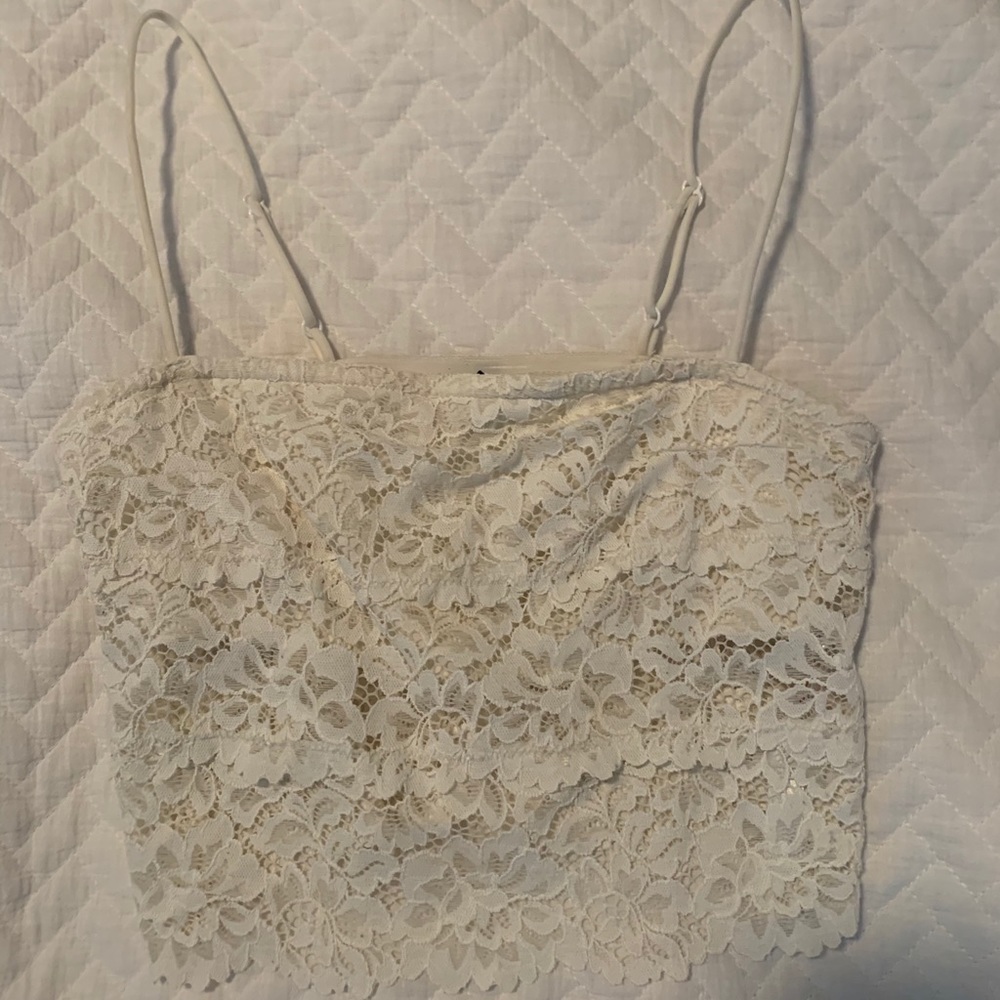 White Lace Tank